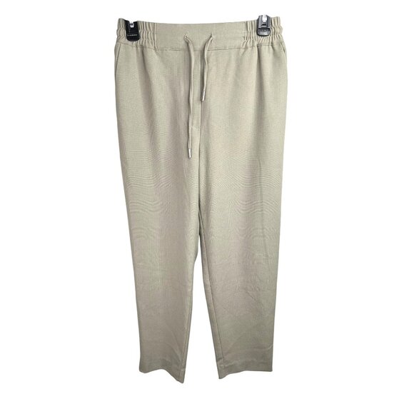 Zara Womens Olive Tapered Drawstring Waist Pants With Elastic‎ Band & Pockets XS - Picture 5 of 8